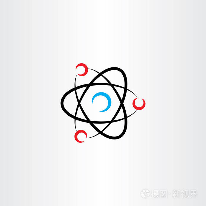原子核原子矢量图标标志符号