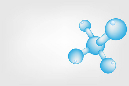 白色分子背景图片