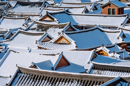 屋顶上的风景韩国图片