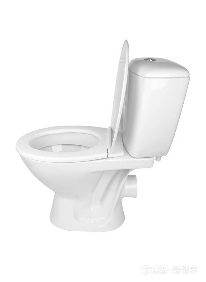 孤立的坐便器