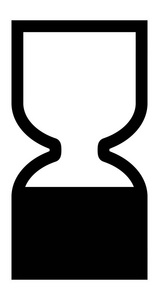 黑色沙漏图标.照片