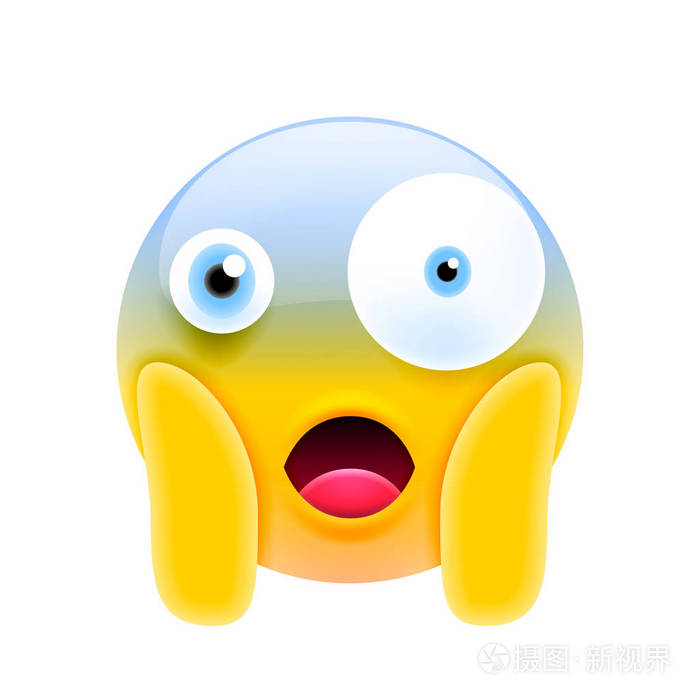 脸上的尖叫恐惧emoji表情