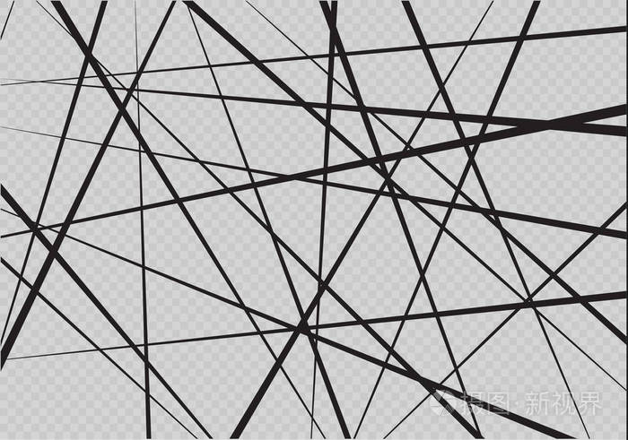 随机混沌线抽象几何图案。矢量背景。可用于封面设计, 画册设计, 海报, 网站背景或广告