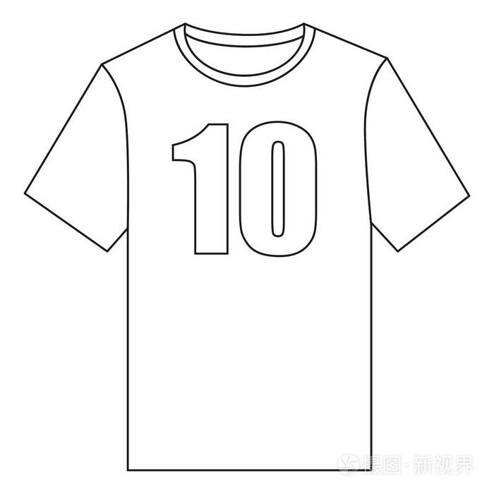 线条艺术黑色和白色 t恤衫插画-正版商用图片1rzmo1-摄图新视界
