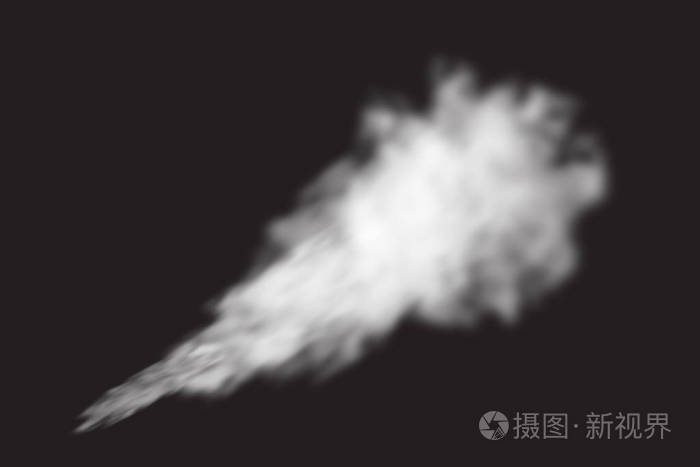 蒸汽爆炸特效.逼真的矢量火雾或薄雾纹理