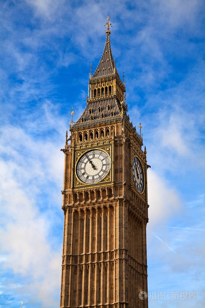 英国伦敦著名的大本钟塔