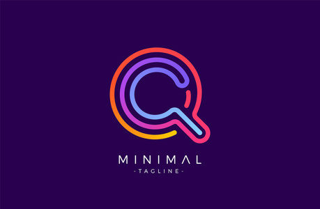 典雅创意平行线初始符号黑白风格最小字体或字母标志设计现代最小的