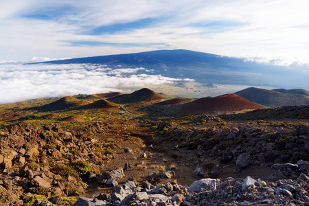 夏威夷大岛毛纳洛亚火山全景图片
