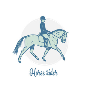 骑马比赛剪影粒子图片