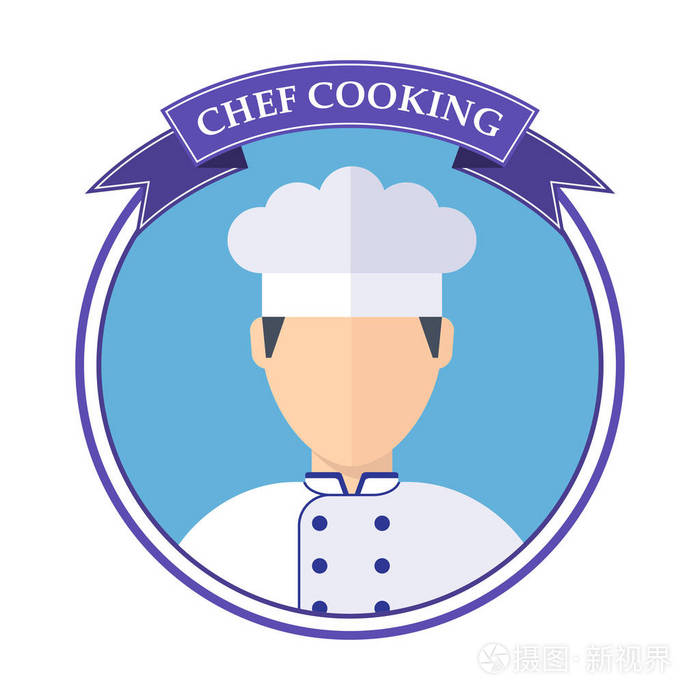 厨师烹饪徽标
