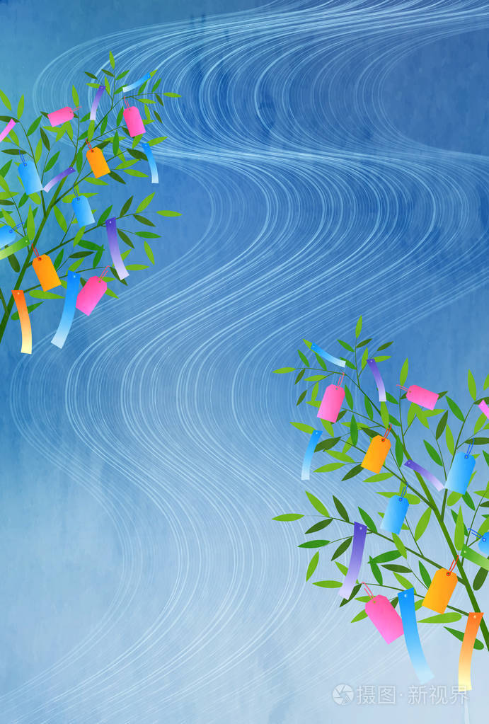 塔拉巴塔竹夏背景插画 正版商用图片1s0wrm 摄图新视界