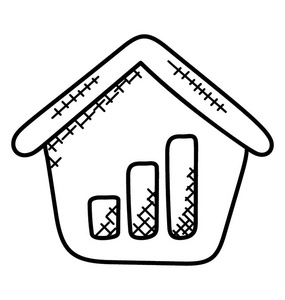 房屋内部柱状图房地产业务分析图片