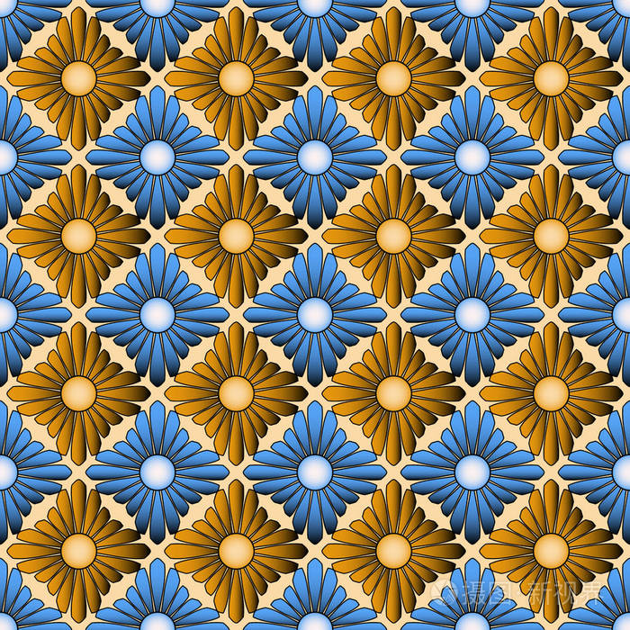 装饰花的抽象图案. 剪贴簿的设计元素. 可用于壁纸填充图像背景表面