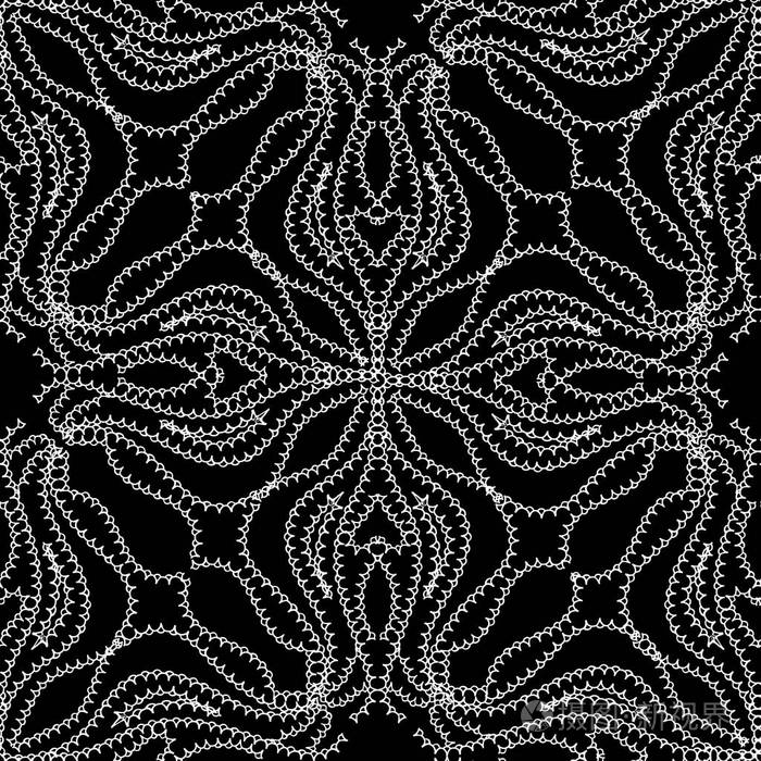 图案设计与线条艺术,巫术,涂鸦,优雅,缝纫民族装饰. 复古的质地.