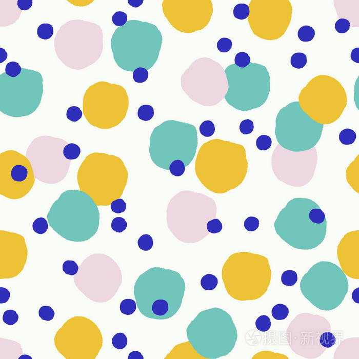 白底亮点的抽象图案矢量插图