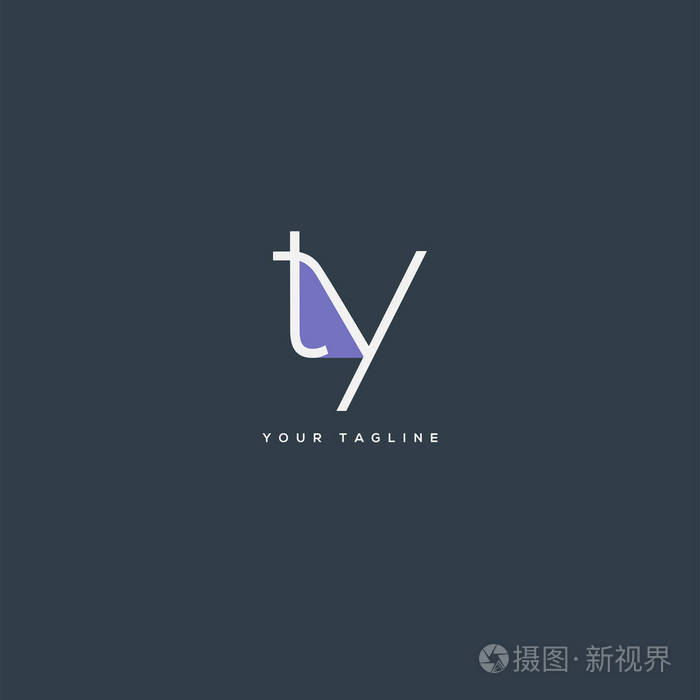 字母标志ty名片模板