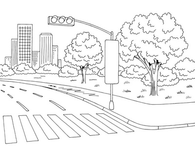 高清黑白街图图片