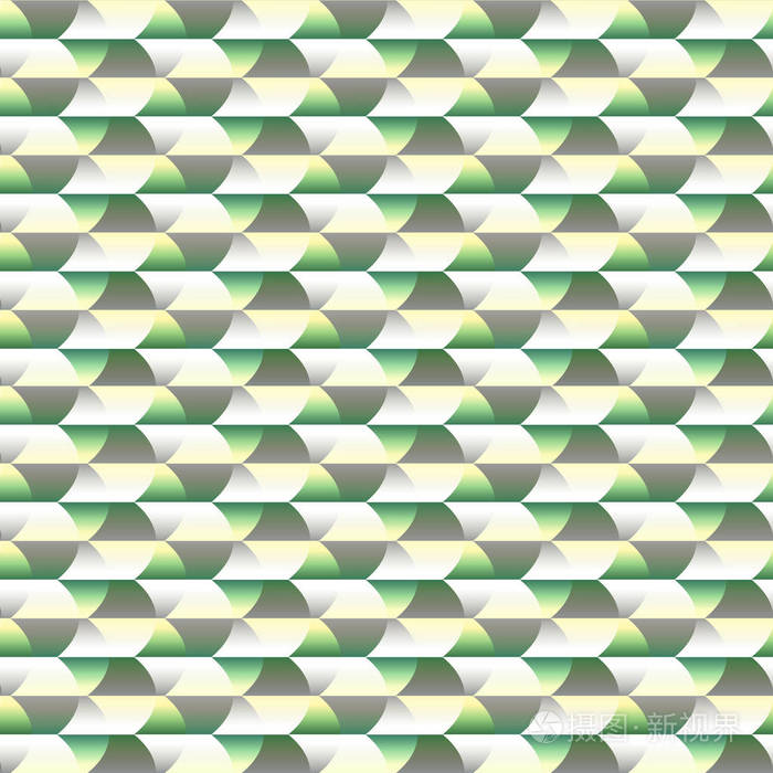 马赛克错觉几何无缝图案. 波浪图形背景. 抽象的现代时尚纹理.