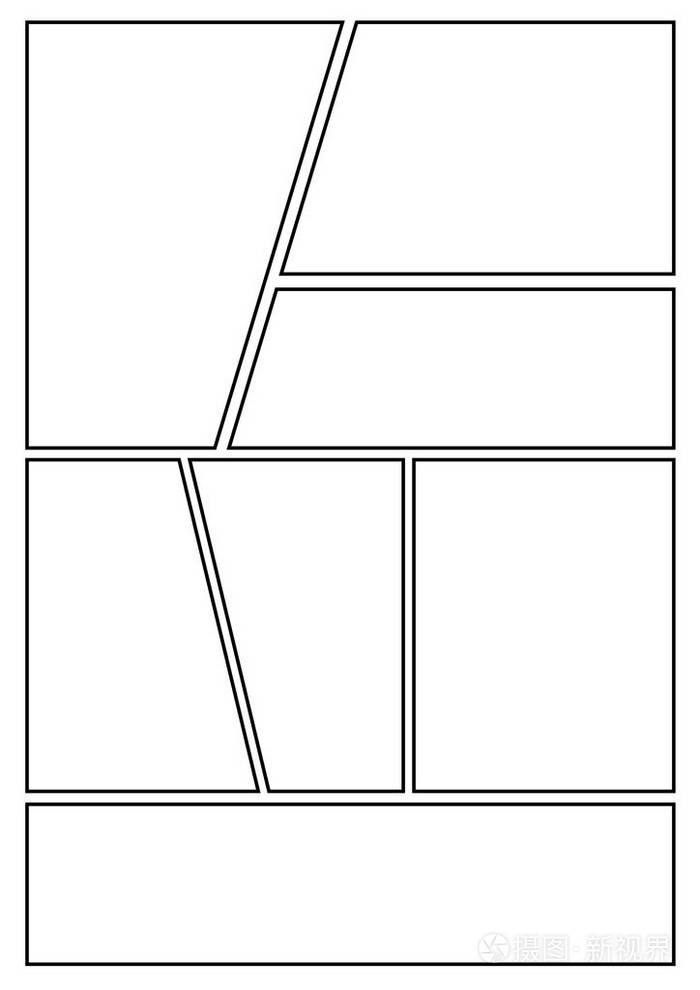 漫画故事板布局模板快速创造漫画风格纸张比例的a4设计适合打印出来