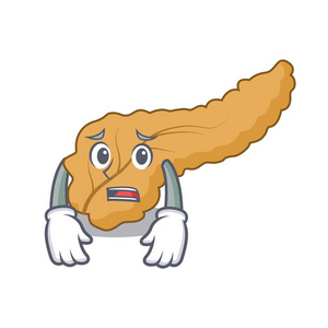 害怕胰腺吉祥物卡通图案照片