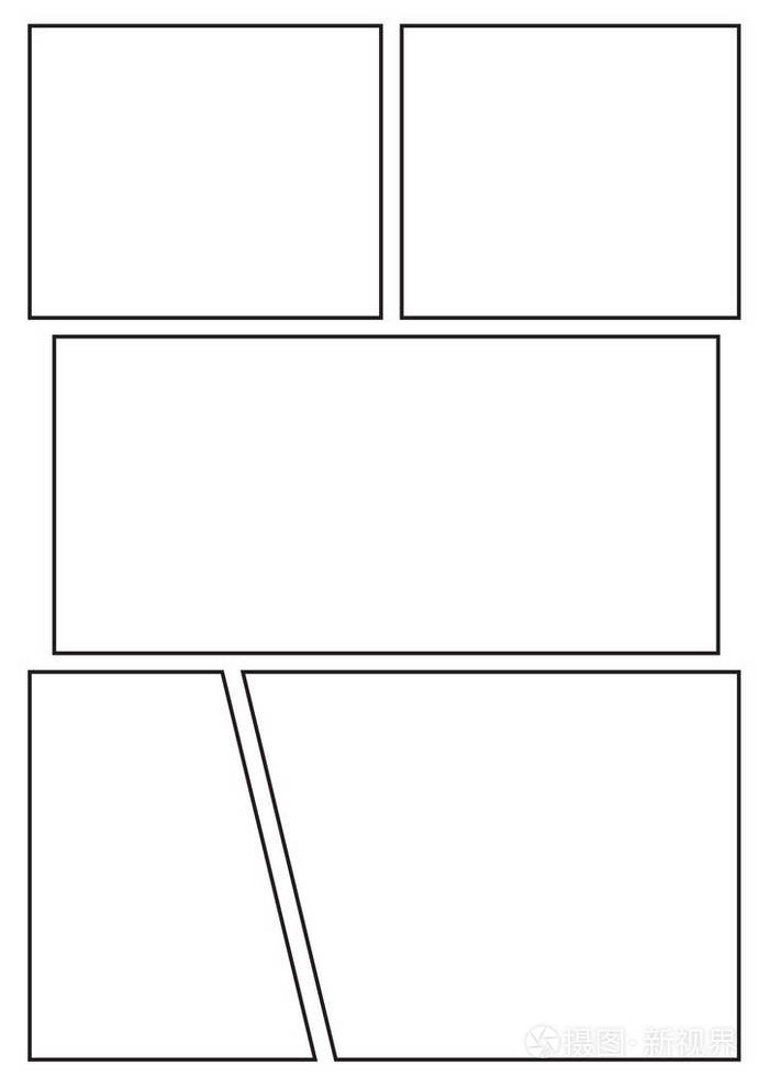 漫画故事板布局模板,快速创造漫画风格.