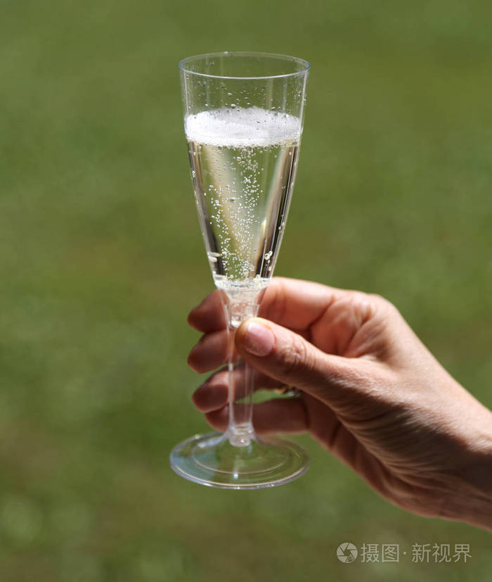 宴会上拿着一杯起泡酒的女人的手照片-正版商用图片1s2z3b-摄图新视界