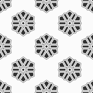 重复几何花卉图片