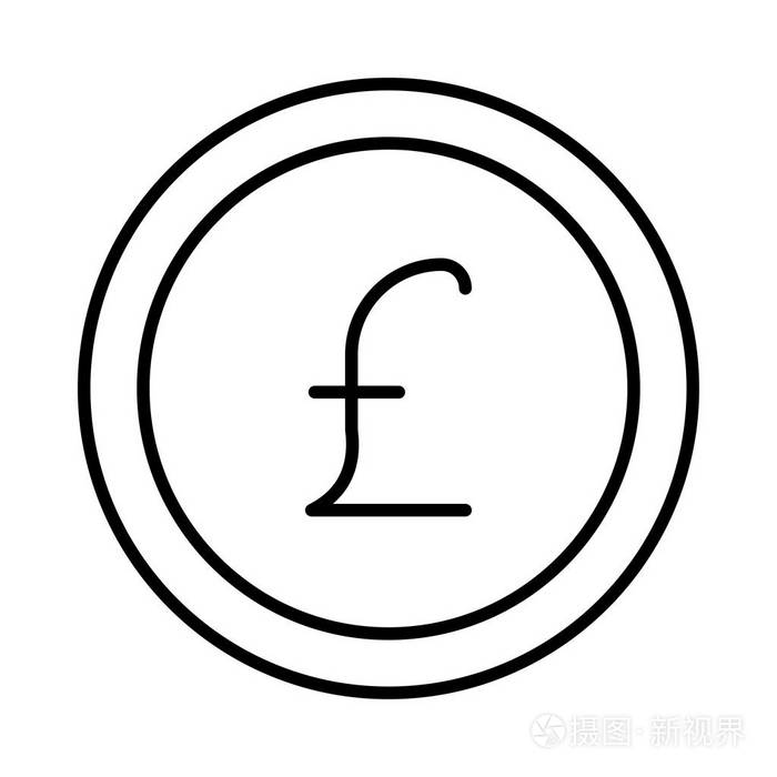 英镑符号孤立在白色背景上插画-正版商用图片1s3q7n-摄图新视界