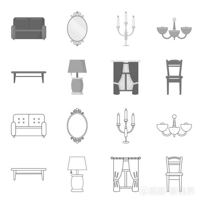 一张茶几, 一盏台灯, 一张窗帘, 一把椅子.