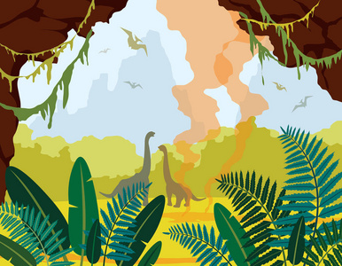 恐龙草绘背景恐龙媒介恐龙动物霸王霸王雷克斯危险生物力量野生侏罗纪