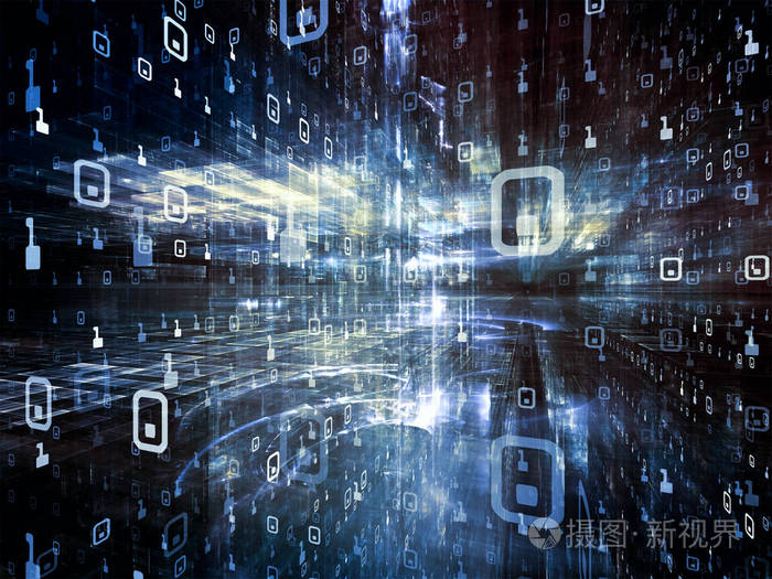 计算机科学,虚拟现实和现代技术学科三维分形和数字的排列