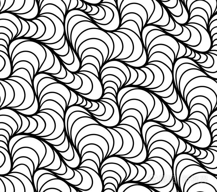 矢量花卉背景的画出的线条