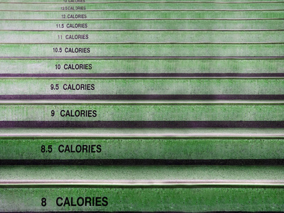 楼梯和文字显示卡路里的数量图片