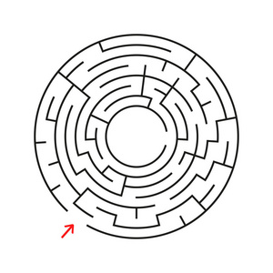 简单的圆形迷宫图片-简单的圆形迷宫素材-简单的圆形迷宫插画-摄图新