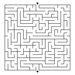 黑色和白色迷宫图片-黑色和白色迷宫素材-黑色和白色迷宫插画-摄图新