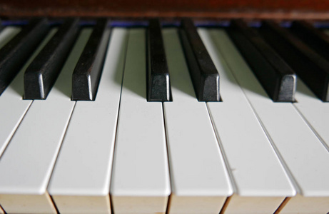 钢琴键盘关闭艺术音乐概念图片
