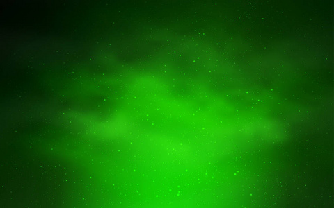 北斗七星夜空浅绿色矢量图案与夜空星星.