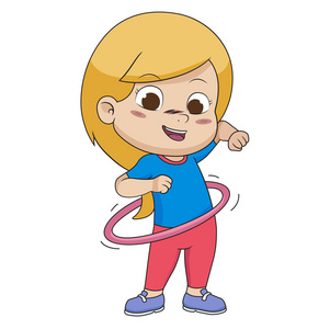 卡通呼啦圈图片-卡通呼啦圈素材-卡通呼啦圈插画-摄图新视界