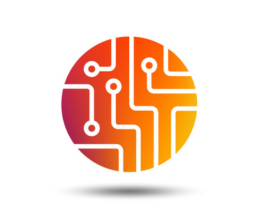 电子芯片橙色图标图片-电子芯片橙色图标素材-电子芯片橙色图标插画-