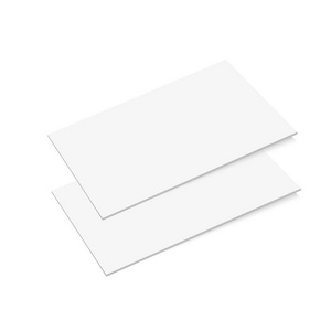 名片模板空白矢量插图