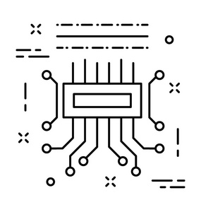 电路线路矢量图标图片