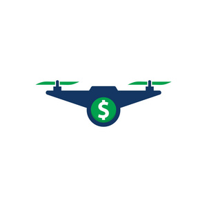 无人机货币标志图标设计图片