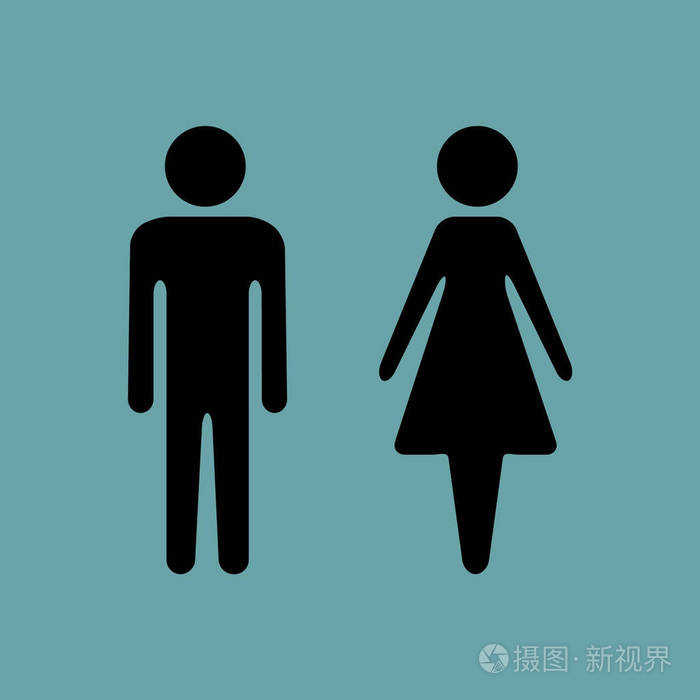 男女矢量插图