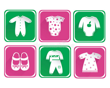 婴儿服装图标设置