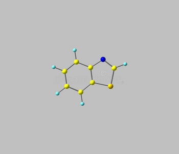 苯并噻唑分子在灰色