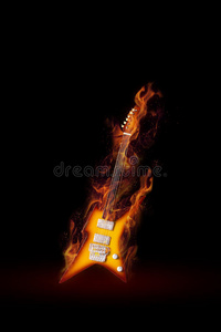 燃烧的吉他。