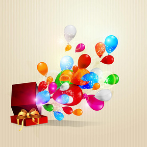 爆炸 祝贺你 魔术 烟火 新的 五彩纸屑 气泡 生日 周年纪念日