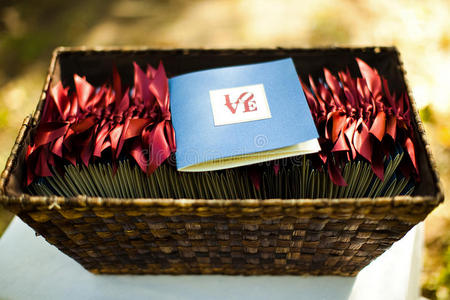 誓言 婚礼 情感 篮子 卡片 纸张 结婚 仪式 信仰 庆祝