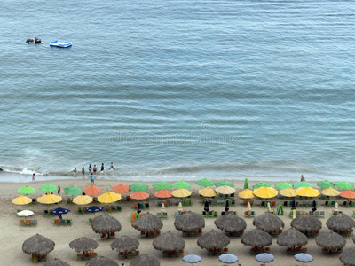 家庭 海湾 椅子 雨伞 墨西哥 自然 油漆 休息室 班德拉斯