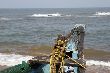 站立 场景 亚洲 海岸线 海滨 古老的 海岸 海湾 地平线